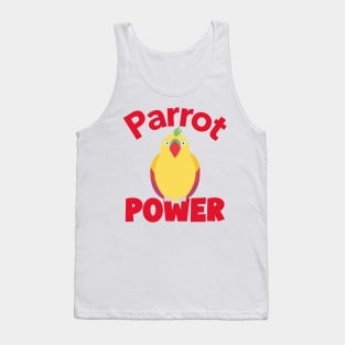 Parrot Power Bird, Love for birds, Inspirational Quote Tank Top